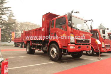 12 टन हाउ 4 × 2 लाइट ड्यूटी डंप ट्रक 105 एचपी यूरोआईआई फ्रंट लिफ्टिंग 6 टायर्स के साथ
