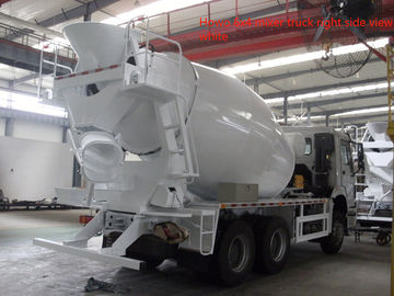 सफेद Howo 6x4 Howo कंक्रीट मिक्सर ट्रक, कंक्रीट मिक्सर पानी की टंकी