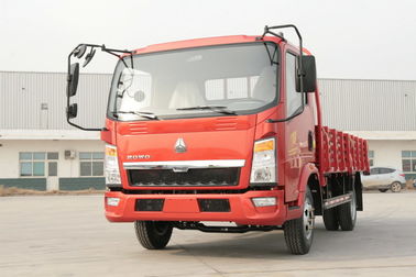 लाल HOWO लाइट ट्रक, लाइट ड्यूटी वाणिज्यिक ट्रक 4x2 5 टन क्षमता