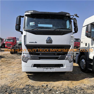 सफेद SINOTRUK HOWO A7 SEMI ट्रक चाल 6x4 समय से पहले अंतरराष्ट्रीय ट्रैक्टर ट्रक