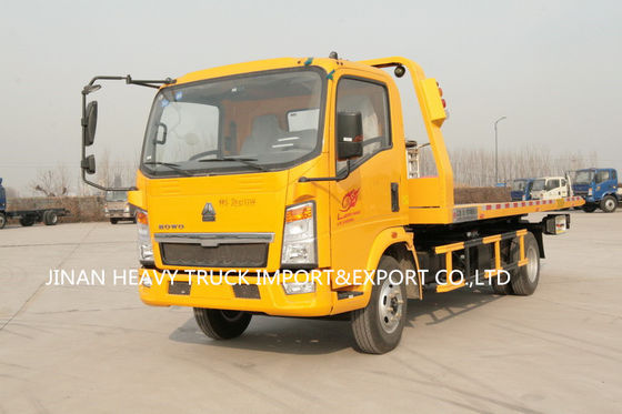 SINOTRUK फ्लैटबेड LHD टो ट्रक व्रेकर 8 टन 90km / H