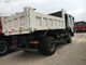 सफेद 20-30T Sinotruk 4x2 पेशेवर भारी शुल्क डंप ट्रक 6 व्हीलर मध्य लिफ्ट प्रणाली के लिए