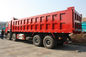 50T 12 पहियों लाल Sinotruk Howo 8x4 भारी शुल्क डंप ट्रक 30M3 क्षमता LHD के साथ