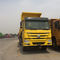 16 एम 3 बाल्टी वॉल्यूम डंप ट्रक कठिन सड़क में रेत या पत्थर परिवहन करने के लिए 24 टन