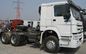 उच्च टकराव प्रतिरोध के साथ 25 टन व्हाइट हाउ सिनोट्रुक 6x4 ट्रैक्टर ट्रक Wd615.47