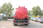4x2 Sinotruk Howo7 सीवेज सक्शन ट्रक 10M3 टैंक क्षमता लाल रंग में