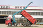 एलएचडी 371 एचपी 8 × 4 टिपर ट्रक ट्रैफिक दुर्घटनाओं के लिए क्रेन एक्ससीएमजी 12 टन घुड़सवार