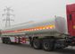 3 एक्सल फ्यूल ऑयल सेमी ट्रेलर ट्रक ट्राई - एक्सल टैंक कैपेसिटी 40 - 60 सीबीएम