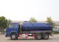 336 एचपी ब्लू कलर सीवेज अपशिष्ट ट्रक 6x4 अपशिष्ट जल वैक्यूम सक्शन ट्रक
