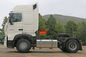सफेद SINOTRUK HOWO 4X2 प्राइम मूवर ट्रक ट्रैक्टर हेड 336HP ZZ4257S2424VV