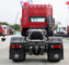 SINOTRUK STEYR 4X2 ट्रैक्टर ट्रेलर डंप ट्रक लाल रंग में 8-20 टन के लिए