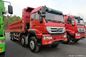 SINOTRUK SWZ 8x4 सैंड टिपर ट्रक 55 टन के लिए लाल रंग के HF12 फ्रंट एक्सल में विशेष
