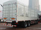 50T क्षमता 450hp SINOTRUK HOWO A7 8x4 बॉक्स स्टेक ट्रक / कार्गो लॉरी ट्रक
