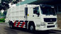 सफेद रंग 12m3 कचरा कम्पेक्टर ट्रक SINOTRUK HOWO 4x2 6000L वॉल्यूम