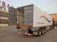 स्टील बॉक्स वैन हैवी ड्यूटी सेमी ट्रेलर 40 टन मैक्स पेलोड 12000 * 2500 * 3600 मिमी