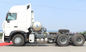 सफेद SINOTRUK 371HP प्राइम मूवर ट्रक 10 टायर हॉवो ट्रैक्टर हेड ट्रक