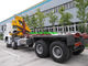 10T 6500mm कार्गो बॉक्स Sinotruk Howo7 ट्रक घुड़सवार क्रेन